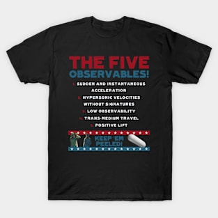 Five Observables (Light Text) T-Shirt